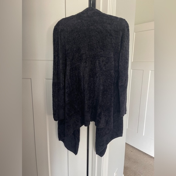 Barefoot Dreams Bamboo Chic Light black open front cardigan - Picture 5 of 5